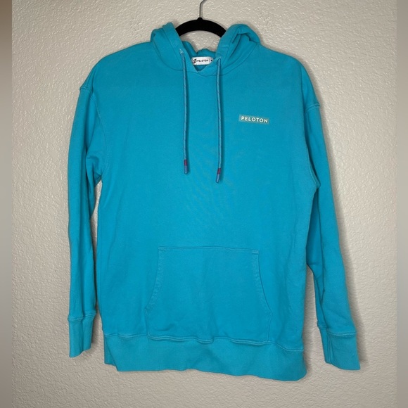 Peloton Hoodie Women's Size M Blue Make Your Mark Pullover Sweatshirt - Picture 1 of 6